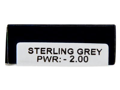 TopVue Daily Color - Sterling Grey - lentile zilnice cu dioptrie (2 lentile) - Parametrii lentilei