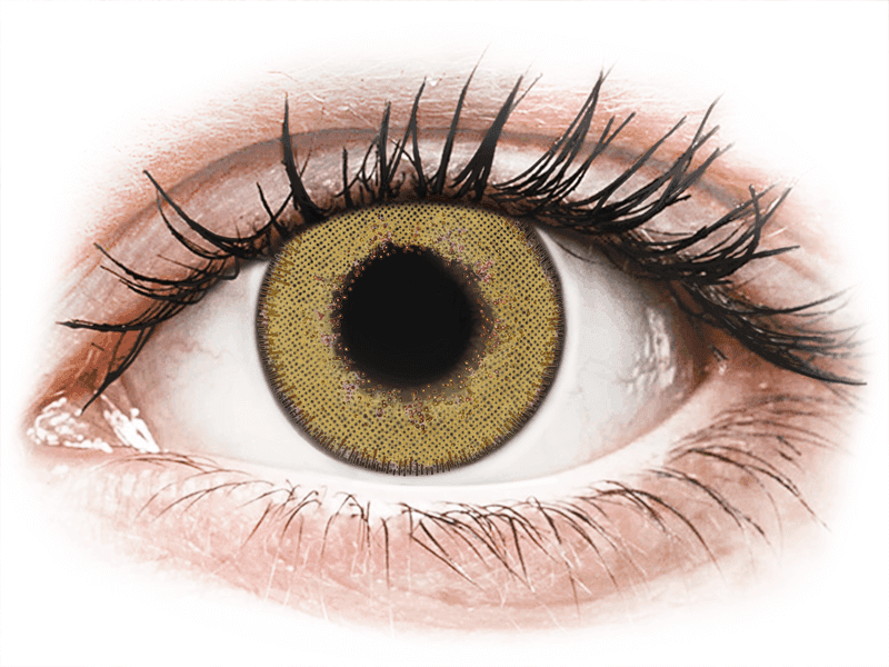 Lentile de contact colorate TopVue Daily Color - Pure Hazel - lentile zilnice cu dioptrie (2 lentile)