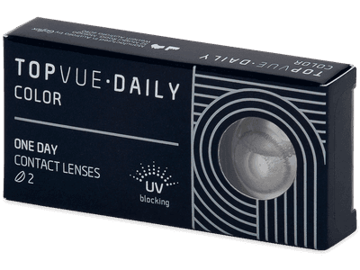 TopVue Daily Color - Sterling Grey - lentile zilnice fără dioptrie (2 lentile) - Lentile de contact colorate