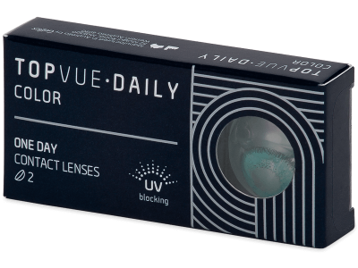 TopVue Daily Color - Turquoise - lentile zilnice fără dioptrie (2 lentile) - Lentile de contact colorate