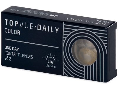 TopVue Daily Color - Pure Hazel - lentile zilnice fără dioptrie (2 lentile) - Lentile de contact colorate