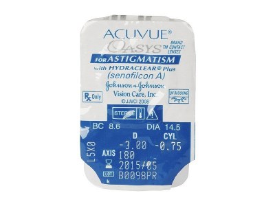 Acuvue Oasys for Astigmatism (6 lentile) - Vizualizare ambalaj
