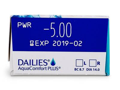 Dailies AquaComfort Plus (30 lentile) - Parametrii lentilei