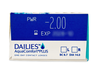 Dailies AquaComfort Plus (30 lentile) - Parametrii lentilei