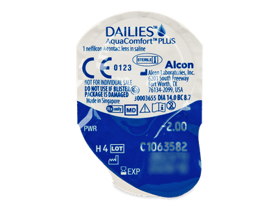Dailies AquaComfort Plus (30 lentile) - Vizualizare ambalaj