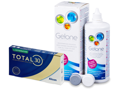 TOTAL30 for Astigmatism (3 lentile) + Solutie Gelone 360 ml