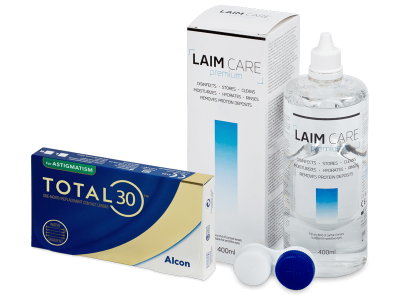 TOTAL30 for Astigmatism (3 lentile) + Solutie LAIM-CARE 400 ml