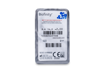 Biofinity (6 lentile) - Vizualizare ambalaj