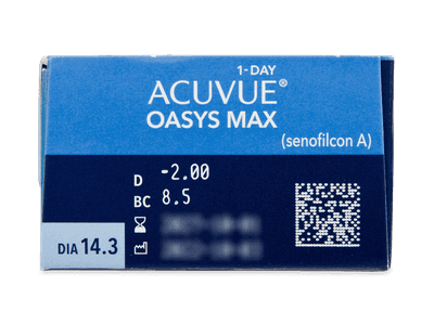 Acuvue Oasys Max 1-Day (30 lentile) - Parametrii lentilei