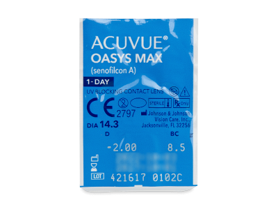 Acuvue Oasys Max 1-Day (30 lentile) - Vizualizare ambalaj