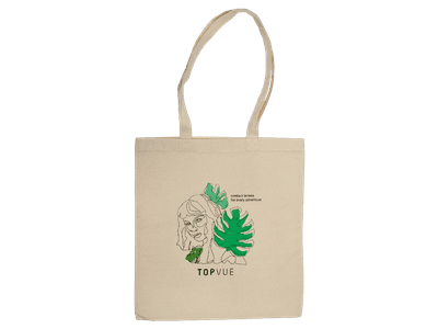 Sacoșă Cotton ECO bag TopVue - Panama