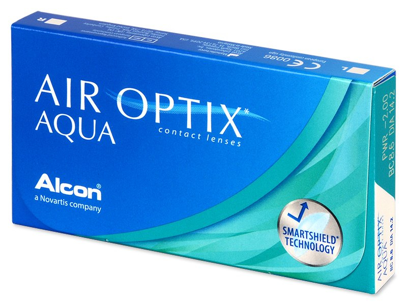 Lentile de contact lunare Air Optix Aqua (6 lentile) Alcon imagine noua