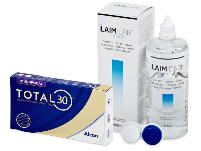 TOTAL30 Multifocal (3 lentile) + soluție Laim-Care 400 ml
