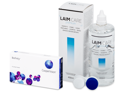 Biofinity (6 lentile) + soluție Laim-Care 400 ml