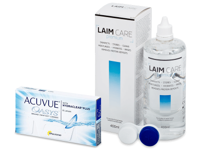 Acuvue Oasys (6 lentile) + soluție Laim-Care 400 ml