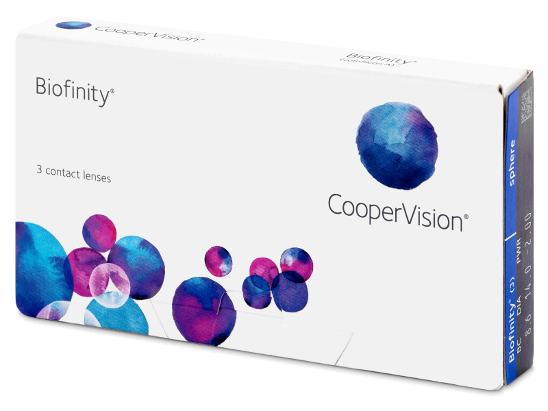 Lentile de contact lunare Biofinity (3 lentile) CooperVision imagine 2022