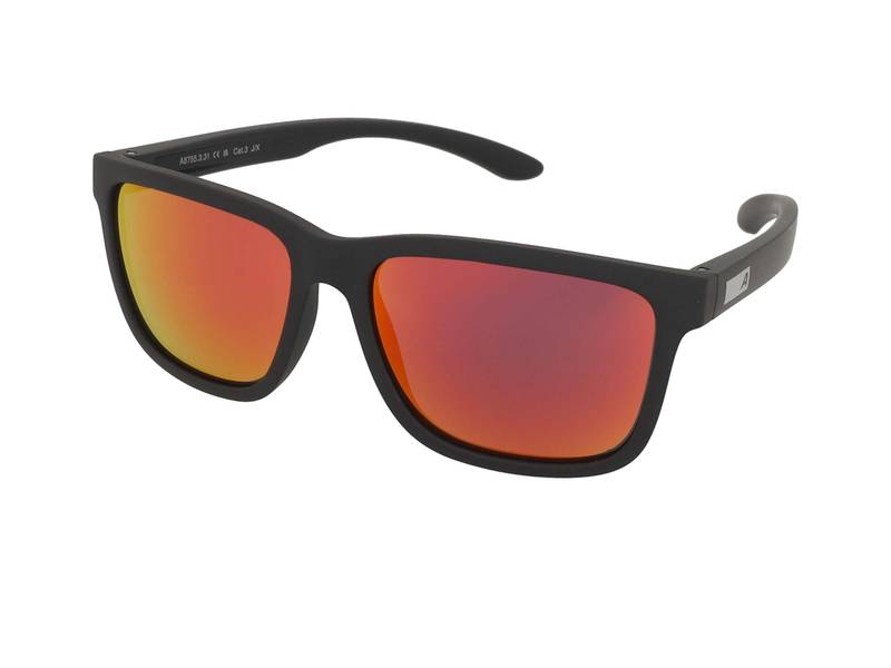 Ochelari de soare Alpina Burst Black Matt/Red Mirror