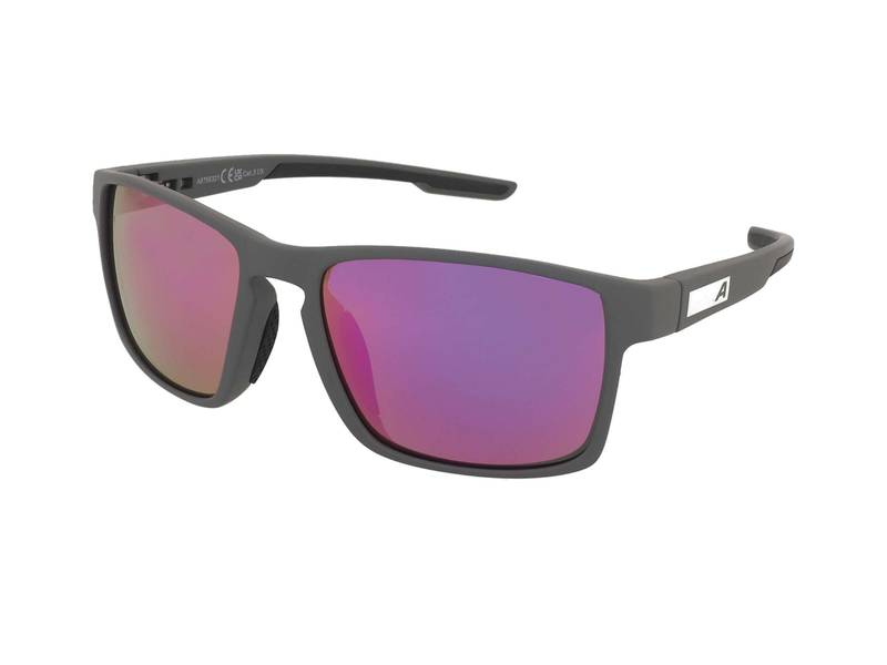 Ochelari de soare Alpina Stream Midnight Grey Matt/Purple Mirror