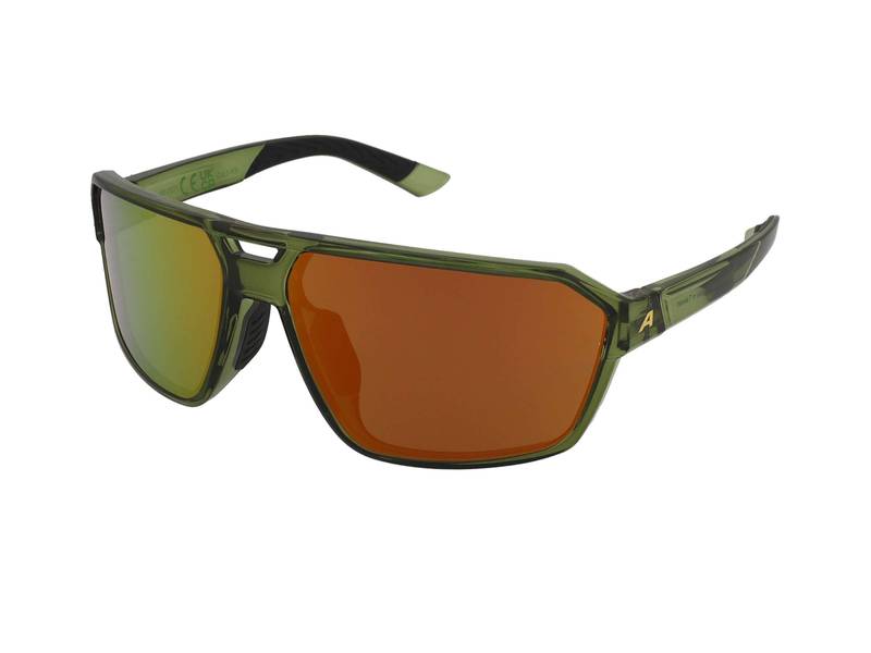 Ochelari de soare Alpina Swift Green Transparent Gloss/Gold Mirror