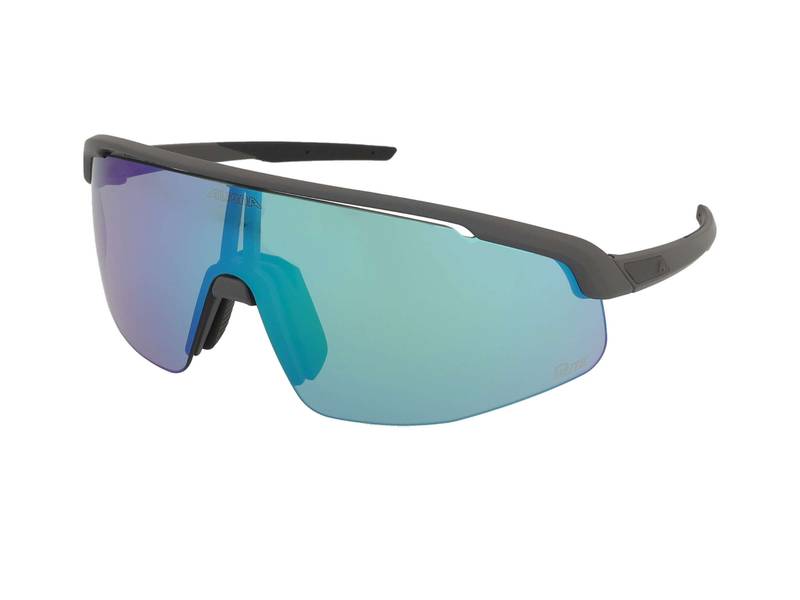 Ochelari de soare Alpina Turbo Pro Q-Lite Midnight Grey Matt/Green Mirror