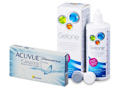 Acuvue Oasys (6 lentile) + soluție Gelone 360 ml