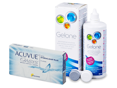 Acuvue Oasys (6 lentile) + soluție Gelone 360 ml