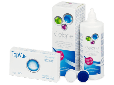 TopVue Monthly (6 lentile) + soluție Gelone 360 ml