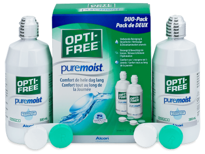Soluție OPTI-FREE PureMoist 2x300 ml  - Produsul este disponibil și în acest pachet