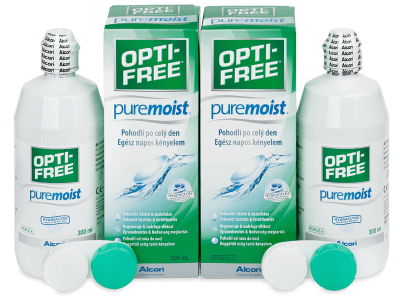 Soluție OPTI-FREE PureMoist 2x300 ml  - Produsul este disponibil și în acest pachet