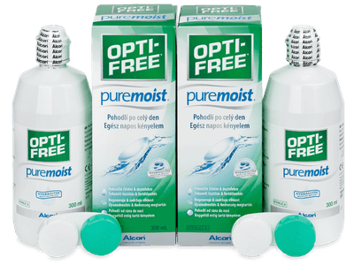 Soluție OPTI-FREE PureMoist 2x300 ml  - Produsul este disponibil și în acest pachet