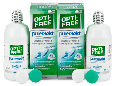 Soluție OPTI-FREE PureMoist 2x300 ml - Pachete speciale cu 2 soluții