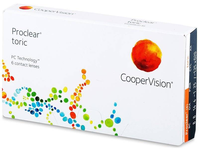 Lentile de contact lunare  Proclear Toric (6 lentile)