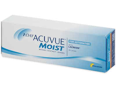 1 Day Acuvue Moist for Astigmatism (30 lentile) - Lentile de contact torice