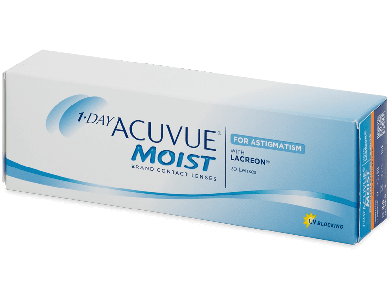 1 Day Acuvue Moist for Astigmatism (30 lentile) - Lentile de contact torice