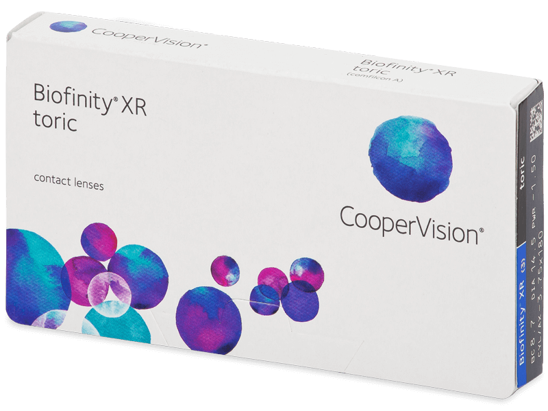 Lentile de contact lunare Biofinity XR Toric (3 lentile) astigmatism imagine noua