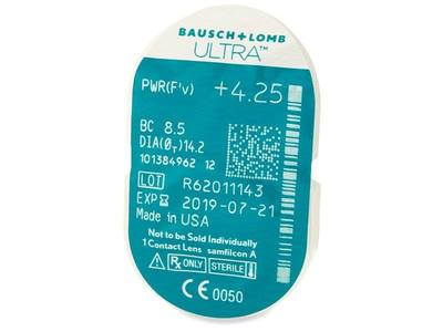 Bausch + Lomb ULTRA (3 lentile) - Vizualizare ambalaj