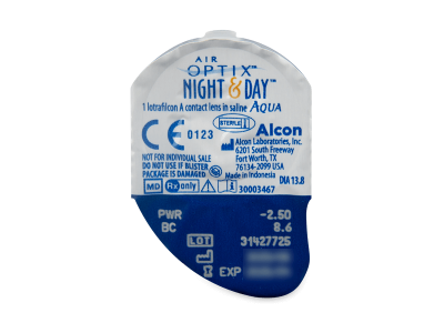Air Optix Night and Day Aqua (3 lentile) - Vizualizare ambalaj