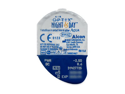 Air Optix Night and Day Aqua (6 lentile) - Vizualizare ambalaj