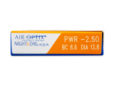 Air Optix Night and Day Aqua (6 lentile) - Parametrii lentilei