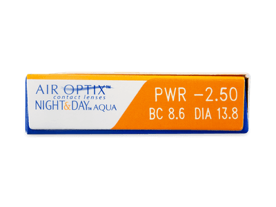 Air Optix Night and Day Aqua (6 lentile) - Parametrii lentilei